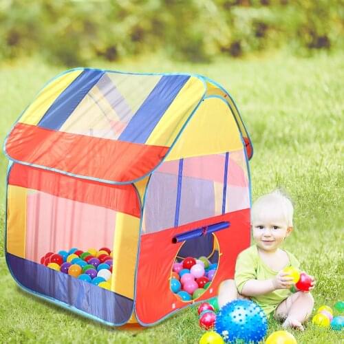 Funny Play Tent Folding House Girls Boys Ocean Balls Castle for Birthday Gift Discovery Tube Tunnel Tent Toys
