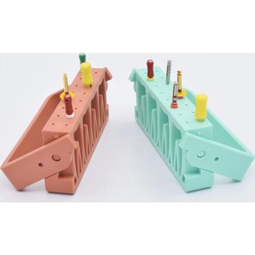 1 pcs Dental Plastic 16 Holder for Rotary K H R files Measuring Instrument Endodontic File Drill