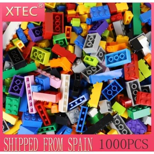 1000pcs For Legoes Building Blocks Multi-colors Plastic DIY Assemble Bricks Kids Boys Girls Education Toys Creative Spare Parts