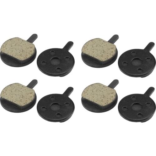 4 Pair L1Round Long-handled Semi-metallic Lining Sheet Disc Ceramics Brake Pads Brake Lining Shoe Mountain Bicycle Riding Parts