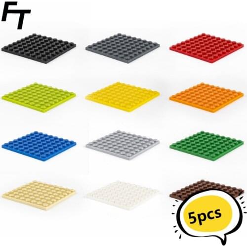 5pcs Bulk Small Particle 41539 MOC Building Block 8x8 Floor Accessories Building Block Castle Toys