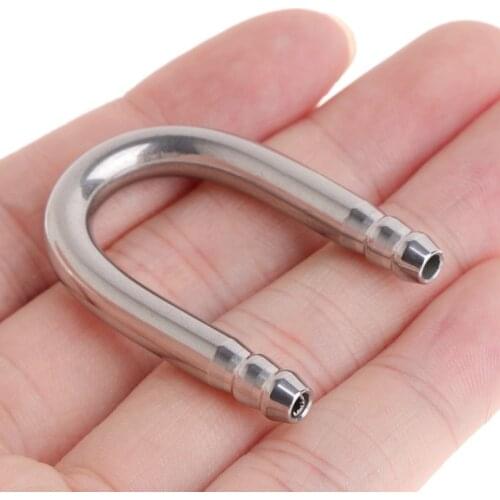 Aquarium Tube Air Fish Tank U Shape Stainless Steel CO2 Oxygen Aerator Connector