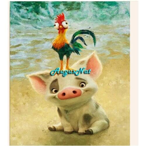 Animal diamond painting embroidery full drill chicken wall art picture pig diamond dotz diy diamond stickers scenery needlework