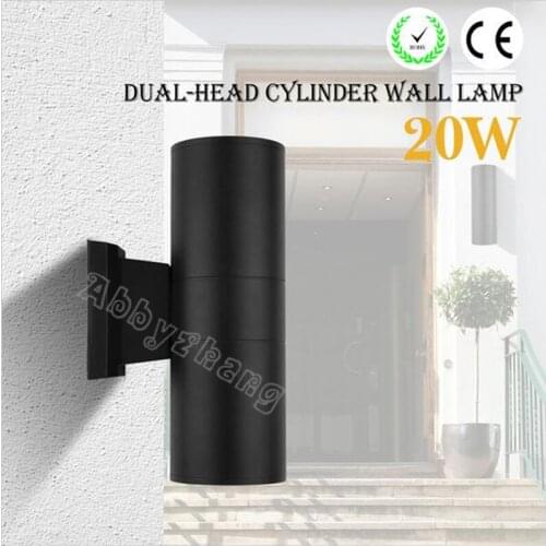 Free Shipping Double CREE Chip Dimmbale 2*10W COB LED Outdoor Wall Light/20W Up Down Outdoor LED Wall Lamp Outdoor Waterproof