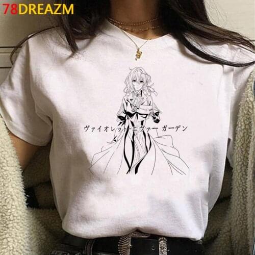 Violet Evergarden t shirt clothes women japanese aesthetic 2020 graphic tees women t shirt vintage