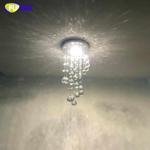 FUMAT K9 Crystal Ceiling Lamp Modern LED Stair Lamp For Living Room Aisle Hallway Lustre Warm/Cool White Crystal Ceiling Lights