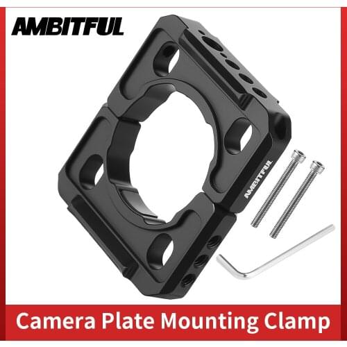 AMBITFUL Camera Plate Mounting Clamp for DJI Ronin S Gimbal with 1/4 3/8 Thread Holes for Monitor Microphone Attach