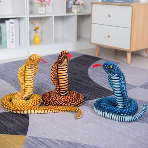 New 3D Simulation Cobra Snake Toy, Little Snake Animal Plush Toys, Children Toys, Home Decor Birthday Tricky Prank Gifts