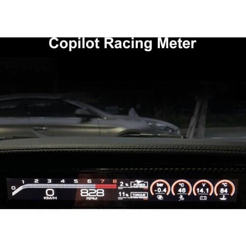 QHCP Car Passenger Racing LCD Instrument Speed Meter Digital Panel Dashboard HD For Ford Mustang Shelby Saleen Mustang 2015-2020