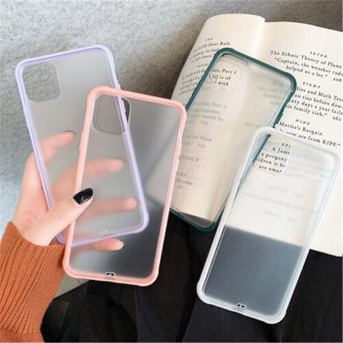 Luxury Sample Clear Matte Phone cases For iPhone 11 Pro MAX 6 6s 7 8 Plus Transparent Color Soft Back Cover For iPhone 11 Pro