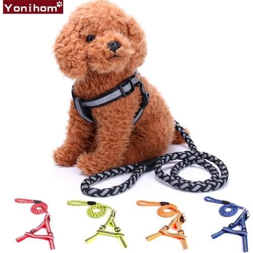 Dog Leash No Pull Reflective Dog Harness Leash Set Pet Vest Lead For Small Meduim Large Dogs Perfect for Daily Training Walking