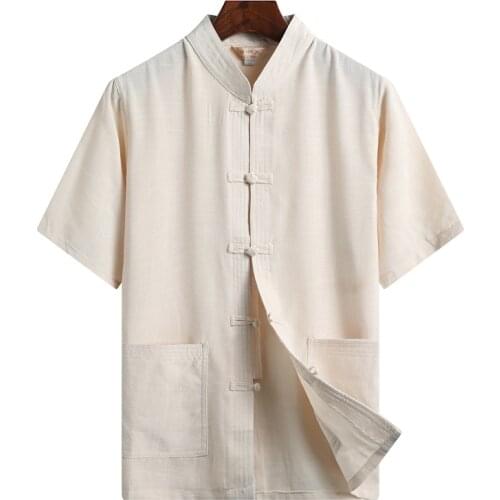 Traditional chinese clothing for men tang suit Cotton fluid tops garment kung fu suits for men blouse shirt hanfu kungfu uniform