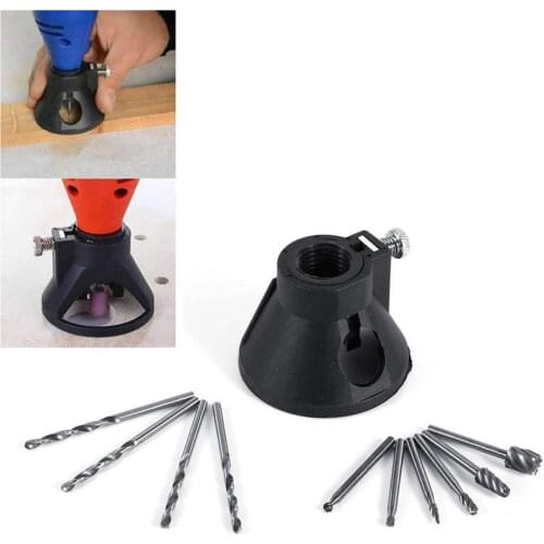Rotary Tools Special Seat Dedicated Locator Horn Fixed Base 11pcs Wood Milling Cutter Set Dremel Accessories Power Tool
