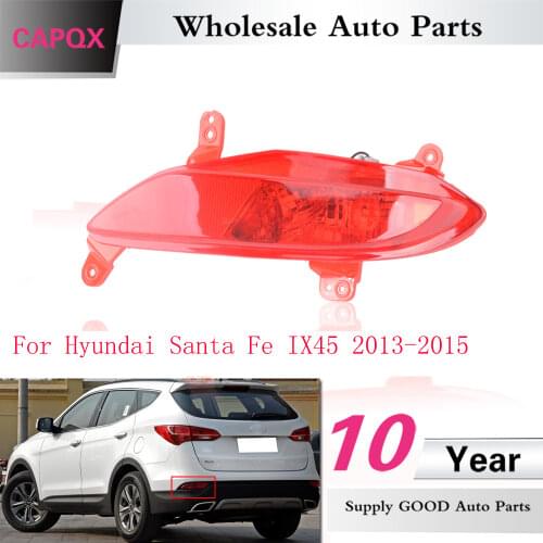 CAPQX For Hyundai Santa Fe IX45 2013 2014 2015 Rear reflector Brake light with bulb Rear foglamp fog light warning light