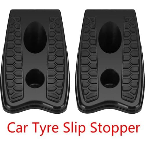 2pcs/set Car Anti-slip Block Rubber Car Repair Tool Tyre Slip Stopper Control Wheel Alignment Block Tire Support Pad Garage Tool