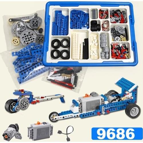 396Pcs Power Science Machinery Suit Compatible With 9686 Machinery Technology Robot Building Blocks Bricks Children Toys