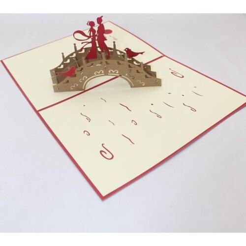 3D Handmade Cowherd Weaving Maid Lover Paper Invitation Greeting Cards Wedding Party PostCard Valentines Day Girlfriend Gift