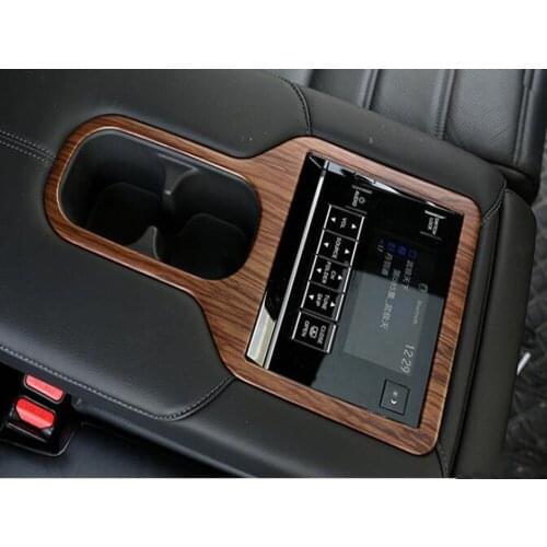 For Honda CRV CR-V 2017-2019 2020 2021 ABS Car Rear Seat Water Cup Holder Decorative Cover Trim Water Bowl Frame Accessories