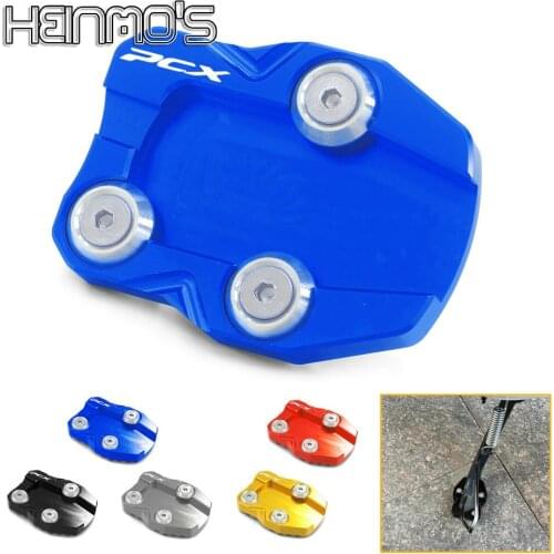 For Honda PCX125 PCX150 Motorcycle Kickstand Side Stand Extension Enlarger Pad Support Plate For Honda PCX 125 150 2016 2017
