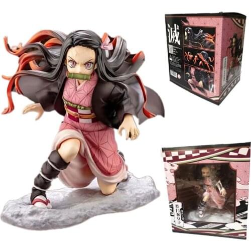 15cm Demon Slayer Nezuko Kimetsu No Yaiba Nezuko Tanjirou Action Figure PVC Action Figure Anime Toys Model Anime Figurine