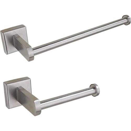 Toilet Roll Paper Holder Towel Stainless Steel Storage Rack Hanging Shelf for Kitchen Tissue Paper Holder Bathroom