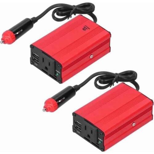 500W Power Inverter Dual USB Ports for Automobile Home Outdoor DC 12V to AC Power Converter