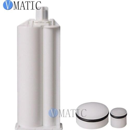 Free Shipping 2Pcs AB Epoxy Gun Cartridge 50 Ml Syringe 4:1 Two-Component Caulking Cartridge 4:1