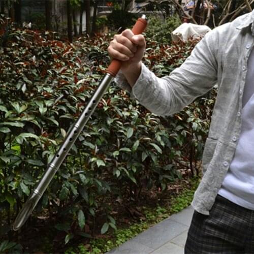 Chinese Xiao Multi-function Music instrument stainless steel Flute Xiao Bamboo car broken glass/self-defense/Outdoor escape tool