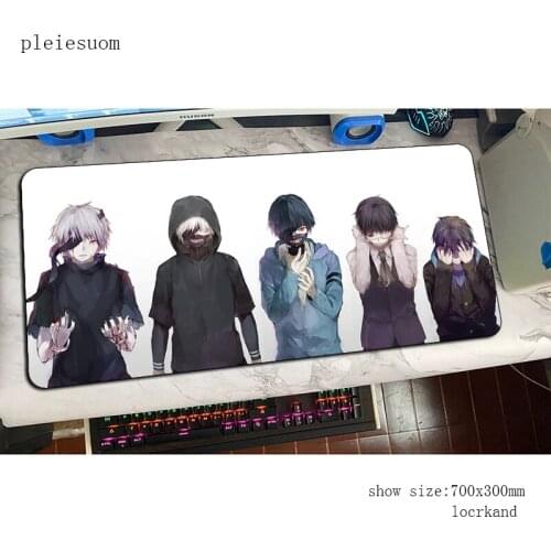 Tokyo Ghoul mouse pad High quality gaming mousepad anime 900x400x4mm office notbook desk mat HD print padmouse games gamer mats