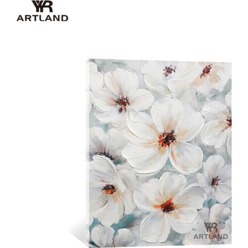 Beautiful pictures of orchid flowers wall decor Pure handmade acrylic oil painting on canvas artwork poster for living room sofa