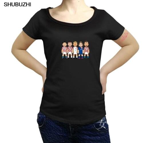 New arrived Croatian Croatia Legends women T-shirt Luka Modric Zvonomir Boban Slaven Bilic Davor Suker Robert o-neck tee sbz344