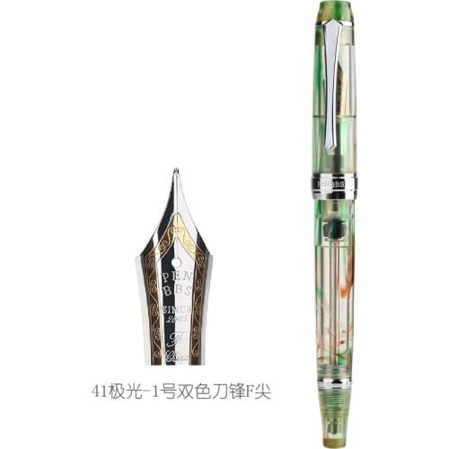 PENBBS 456 Resin Vacuum Filling Fountain Pen Iridium Nib Fashion Writing Gift