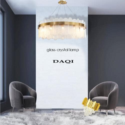 Modern hotel living room LED ceiling lamp bedroom dining room chandelier coffee house crystal lighting fixture wholesale