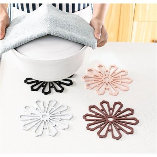 Thickness Heat Resistant Cup Coaster Nordic Style Table Decor Insulation Mat Non-slip Pot Mat Kitchen Accessories 6 Colors