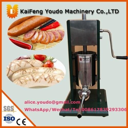 UD 500 home use new design portable manual operation stainless steel 5L vertical Sausage filler machine price/ Sausage maker
