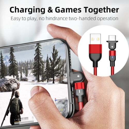 USB C To Type C Mirco Quick Charging Cable 180 Degree Magnetic Type C Micro USB Adapters Converter Charge Line For Xiaomi TXTB1