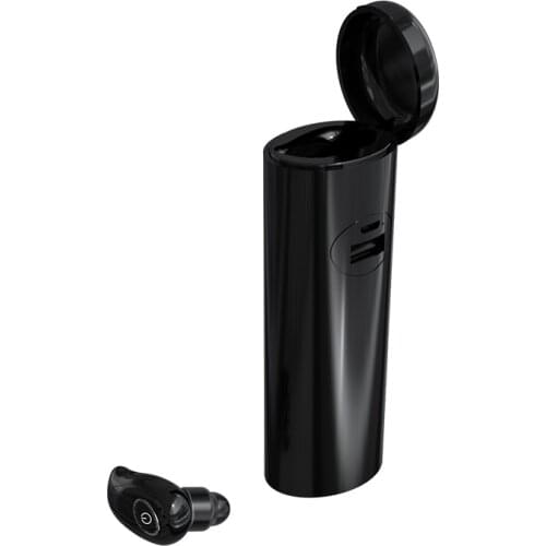 V21 Mini Earphones Single Wireless Bluetooth Headset Sport Earpiece With Microphone For with Charger box