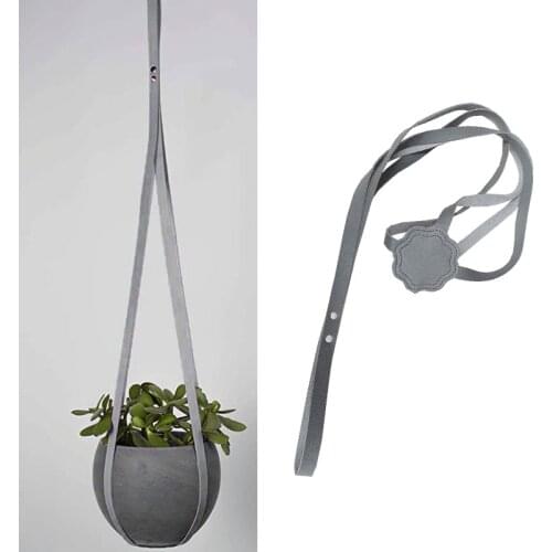 PU Leather Plant Hanger Hanging Planter Flowerpot Holder For Indoor Plants Cactus Succulent Wedding Home Decor