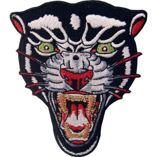Embird Embroidered Appliques For Boys The Roaring Panther Ceo-Friendly Handmade 3D Embroidery Patches