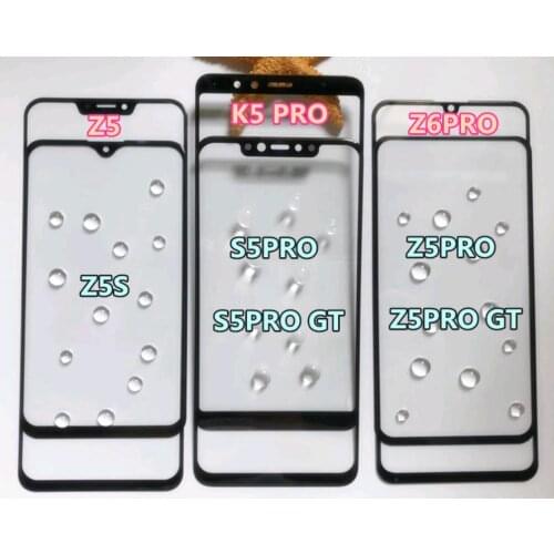 New Replacement Front Lens Repair Touch Screen Outer Glass For Lenovo Z5 Z5S Z5 Pro Z5Pro GT Z6 K5 S5 Pro Z6 Lite Phone Part