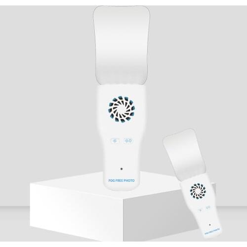 Dental orthodontic imaging LED fog free photo mirror stainless steel refractor cavity obervation reflector