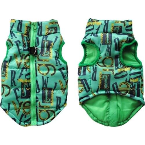 Pet Winter Warm Clothes Puppy Outfit Vest Dog Clothes Windproof Dog Jacket Coat Padded Chihuahua Apparel For Small Large Dogs