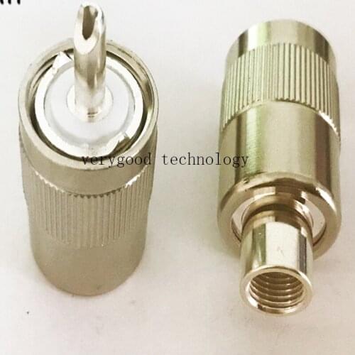 10pcs UHF Male PL259 Plug Solder Adapter Connector For 50-3 RG58 RG142 LMR195 RG400 Coaxial Coax Cable
