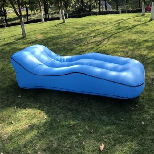 2021 new inflatable sofa nylon single layer fast inflatable sofa outdoor camping inflatable bed