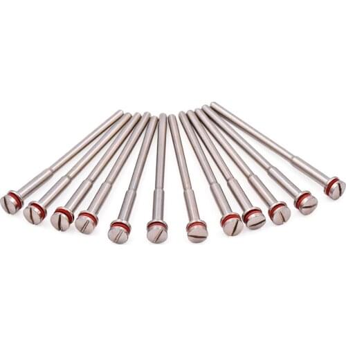 30pcs Rotary Screw Mandrel For Dremel Mandrel 2.35mm For Cutting Disc Polisher Polishing Brush Power Tools Accessores