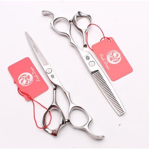 6'' 17.5cm Selivery Color Japan Professional Human Hair Scissors Hairdressing Scissor Cutting Shears Thinning Scissors Z1024