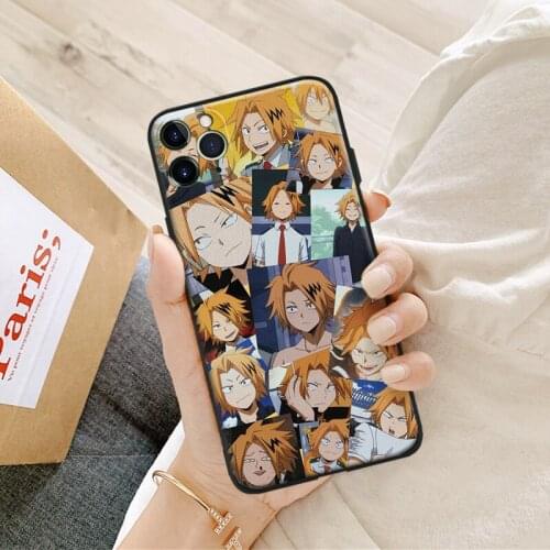 Boku no hero academia denki kaminari For IPhone Se 6 6s 7 8 Plus X XR XS 11 12 Mini Pro Max Glass TPU Silicone Phone Case Cover