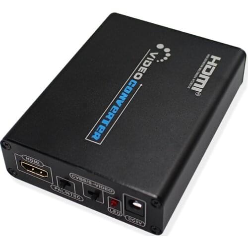 HDMI-compatible to S VIDEO+S S VIDEO Composite S VIDEO AV CVBS Converter Switcher Adaptor Upscaler HD 3RCA for TV PC