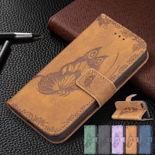 2021 Butterfly Embossed Flip Walle Leather Phone Case For Xiaomi Redmi Note 10 10S 9 9S Pro 9A 9C K40 Mi 10T 11i 11X Lite Book C