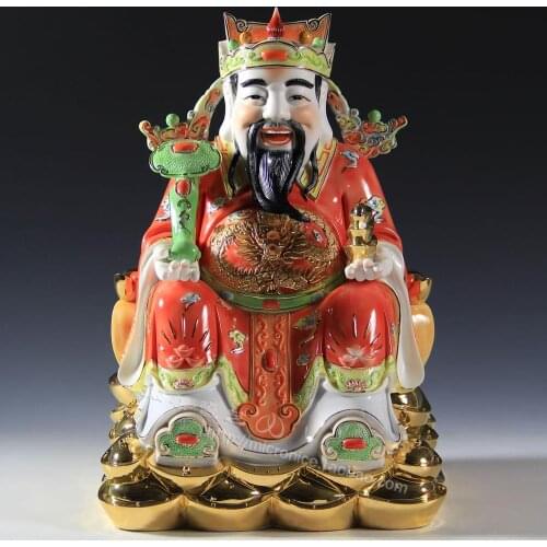 8 to 14 "under glaze gold Buddha as the God of wealth the wealth the wealth like the Chinese business with company